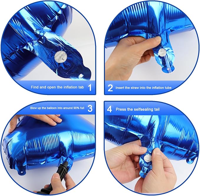 Navy Blue Jumbo Number 29 Balloon 40 Inch, Boy Girl 29 Birthday Supplies - Image 4