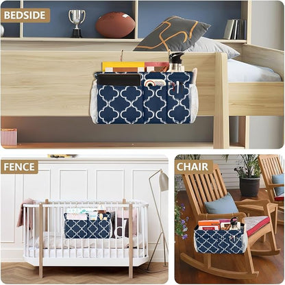 Bedside Caddy Hanging Bunk Bed Caddy Bed Organizer Hanging Pocket - Image 8