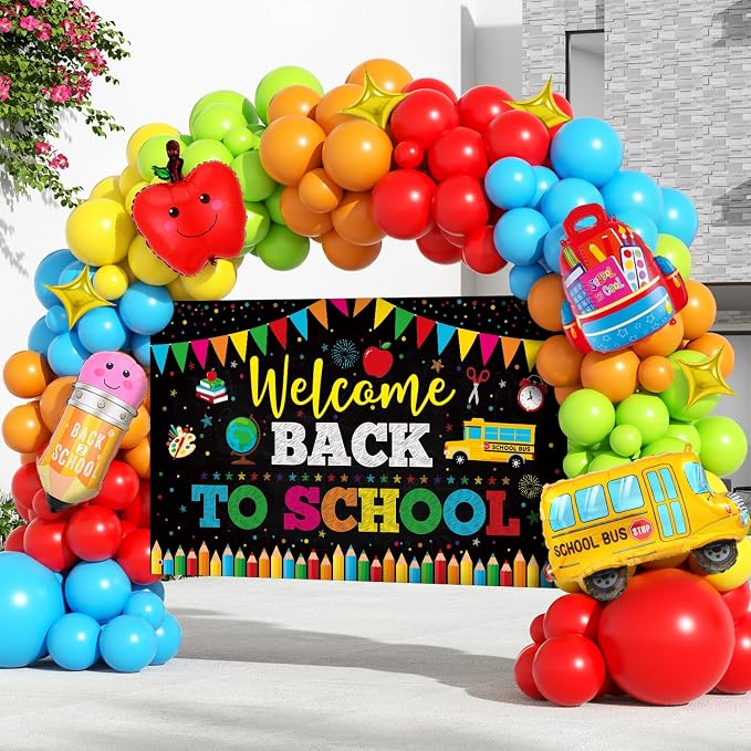 Back to School Balloon Arch Kit, First Day of School Decor by MAMFEOV