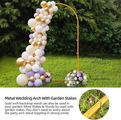 6.6 FT Wedding Arch Backdrop Stand - Image 3