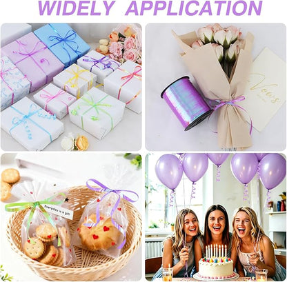 TONIFUL 500 Yards Iridescent Light Purple Curling Ribbon Balloon String | - Image 5