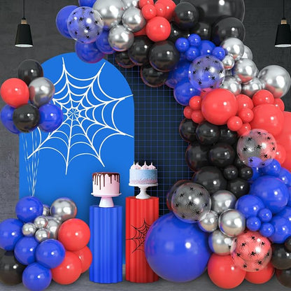 Amandir 153pcs Black Red Blue Balloon Arch Garland Kit Different Sizes | 18 12 - Image 7