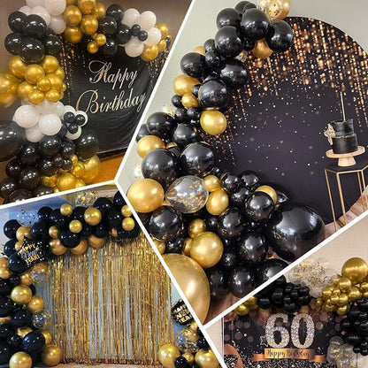 100pcs Gold Confetti Balloons 12 inch | Gold Confetti balloon - Image 3