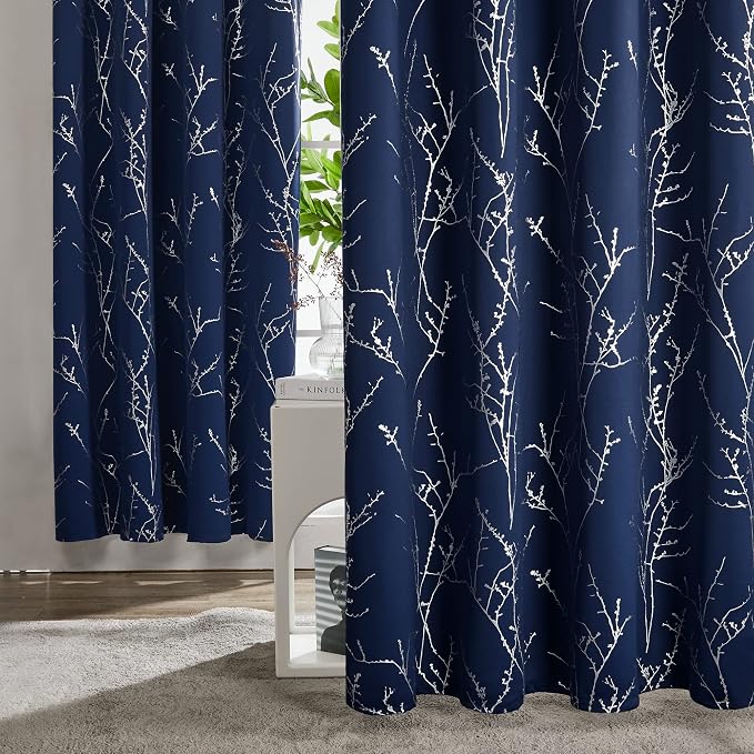 Deconovo Blackout Curtains, Light Blocking Panels, 2 Panels, - Image 3