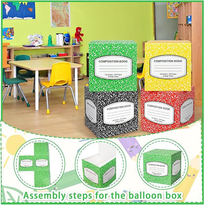 Denylo pro Back to School Balloon Box Decoration Sets Composition Book Balloon - Image 3