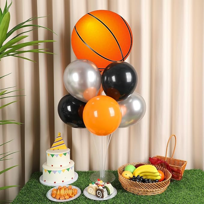4 Sets Basketball Party Balloons Stand Kit - Image 4