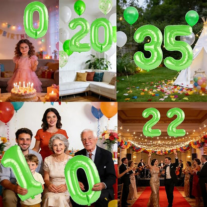 40 Inch Number 35 Balloons for 35th Birthday Party Decorations, 0-100 Fruit - Image 7