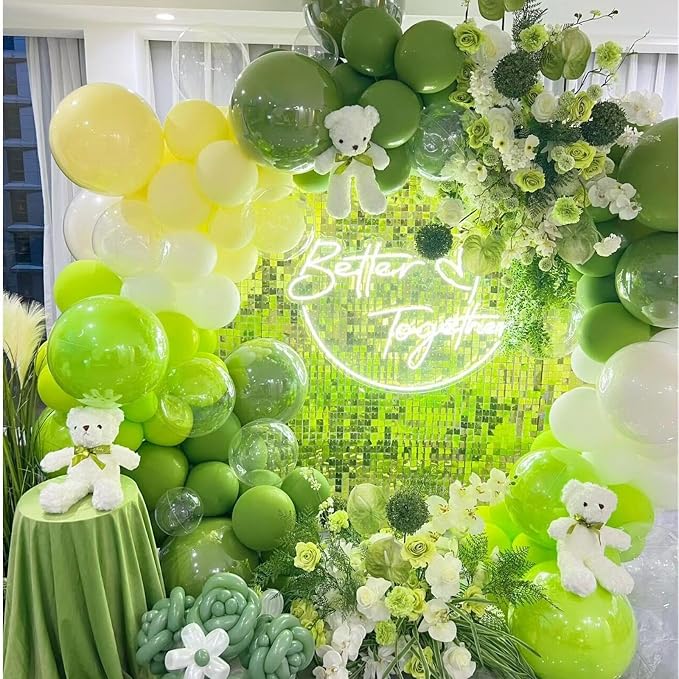 412pcs Lime Green Balloon Garland Arch Kit 18 12 10 5 Inch Different Sizes - Image 6