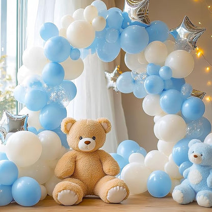 APLANET 150pcs Pastel Blue Balloons Different Sizes 18 12 10 5 Inch, Latex - Image 5