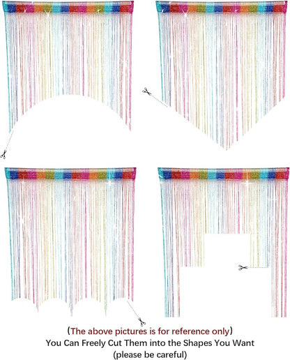 Hysenm 2 Pack 39 x 79 Inch Beaded Curtain String Door Curtains, Hippie Room - Image 4