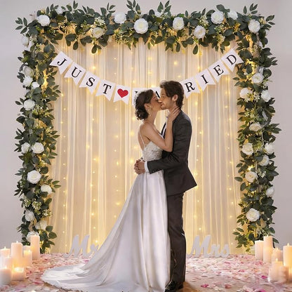 5 Pcs Just Married Decorations Kit, All-in-one Wedding Decor - Image 5