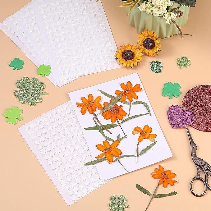 Zonon 1000 Pcs Double Sided Adhesive Dots Clear Glue Point Tape Stickers - Image 6