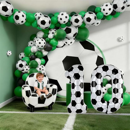 40 Inch Soccer Number 2 Foil Balloon, Soccer Birthday Party Decorations | - Image 5
