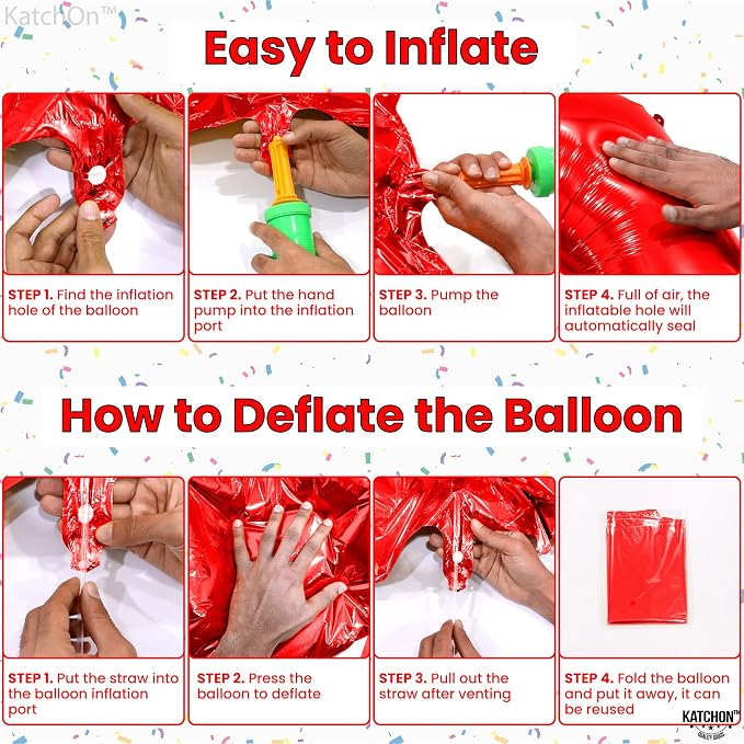 KatchOn, Giant Red Number 7 Balloon - Image 5
