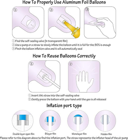 40 In Matte Purple Number Balloons Helium Foil Mylar Balloon Digital 1 | Perfect - Image 3