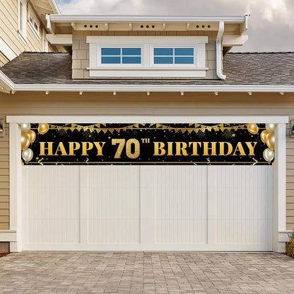 Large Happy 70th Birthday Decoration Banner, 70th Birthday Party Decorations - Image 6