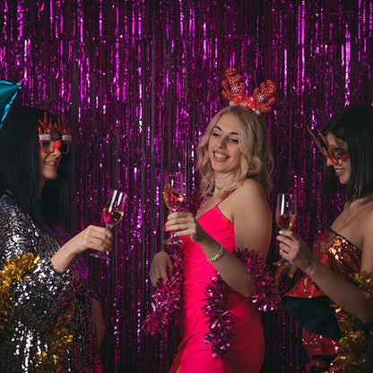 BOMSI 5 Pack Hot Pink Party Decorations - Image 4