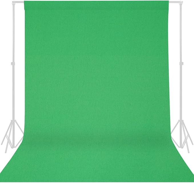 GFCC Greenscreen Backdrop Chromakey Streaming Photography, 10x20FT | by GFCC