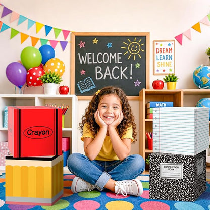 Back to School Balloon Boxes Decoration - Image 2