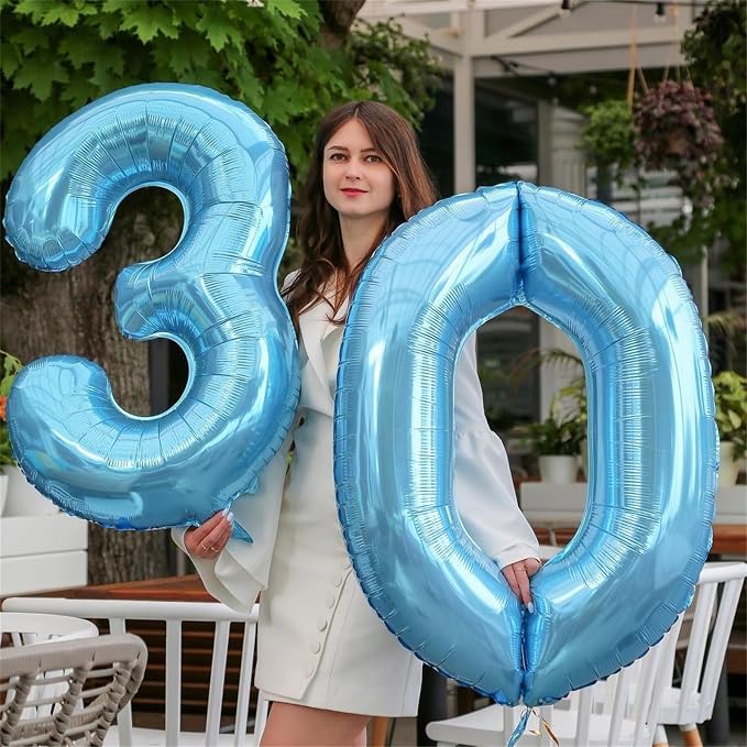 8th Birthday Number Balloons for Kids, 40 Inch Foil Number 8 Balloons Baby - Image 5