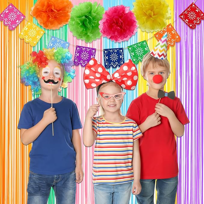 Pastel Tinsel Curtain Party Backdrop - Image 7
