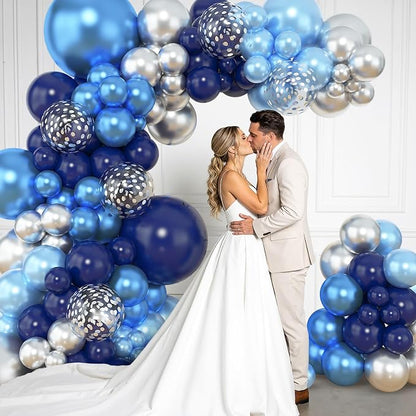 Amandir 153pcs Blue and Silver Balloon Garland Arch Kit Different Sizes | 18 12 - Image 7