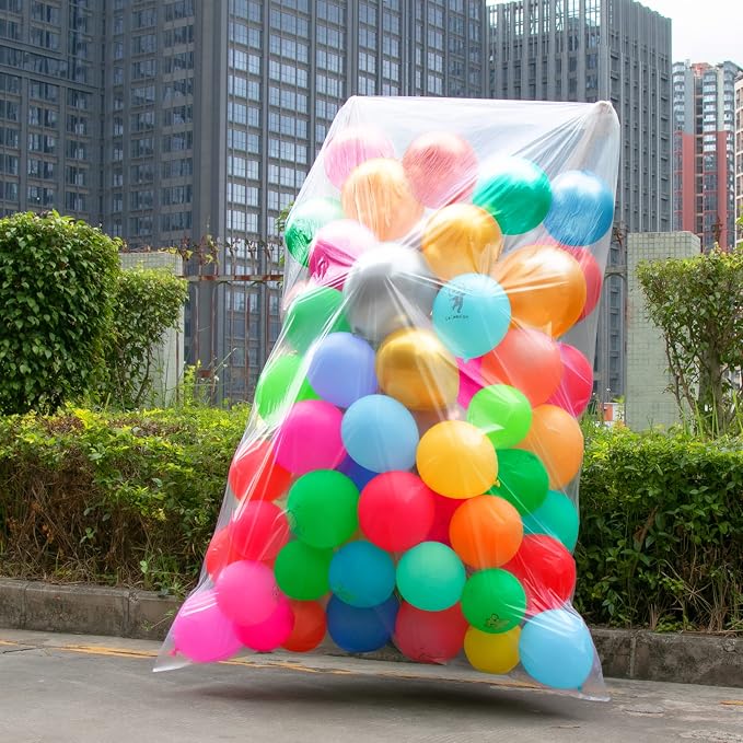 4 Pcs 98.4 x 59 Inches Clear Large Balloon Bags - Image 7