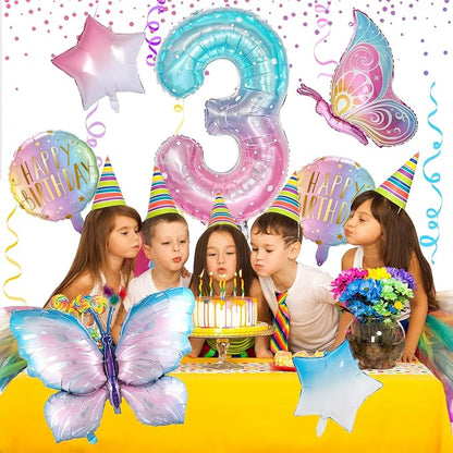 Butterfly 3rd Birthday Decorations - Image 7