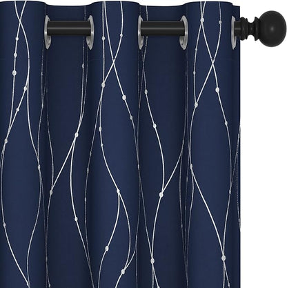 Deconovo Living Room Curtains 95 Inches Long, Thermal Insulated, Room Darkening by Unknown