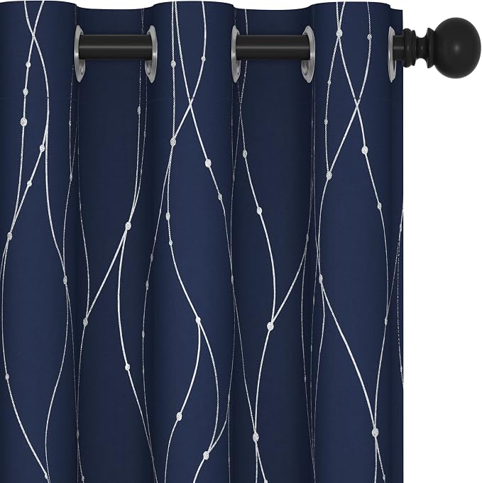 Deconovo Living Room Curtains 63 Inches Long, Thermal Insulated, Room Darkening by Unknown