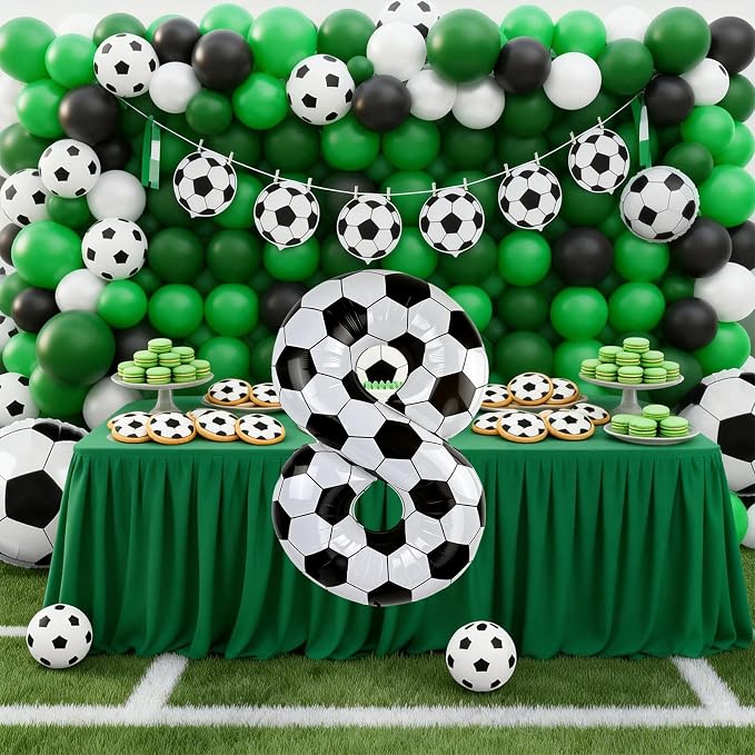 40 Inch Soccer Number 2 Foil Balloon, Soccer Birthday Party Decorations | - Image 3