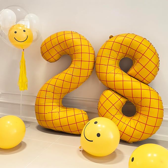 40 In Matte Yellow Number 9 Balloons Helium Foil Mylar Balloon Digital 9 | The - Image 4
