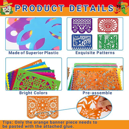 20 Pack Cinco De Mayo Banner, 360 FT Fiesta Banner Mexican Party Decorations - Image 3
