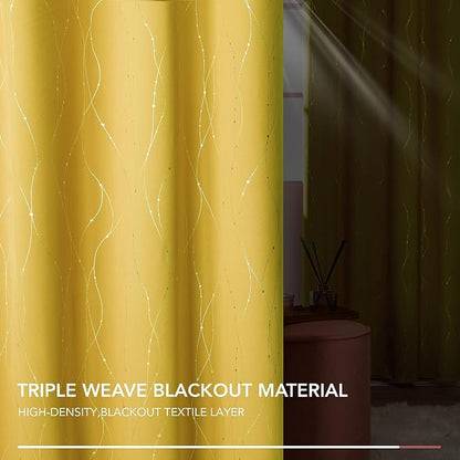 Deconovo Living Room Curtains 72 Inches Long, Thermal Insulated, Room Darkening - Image 3