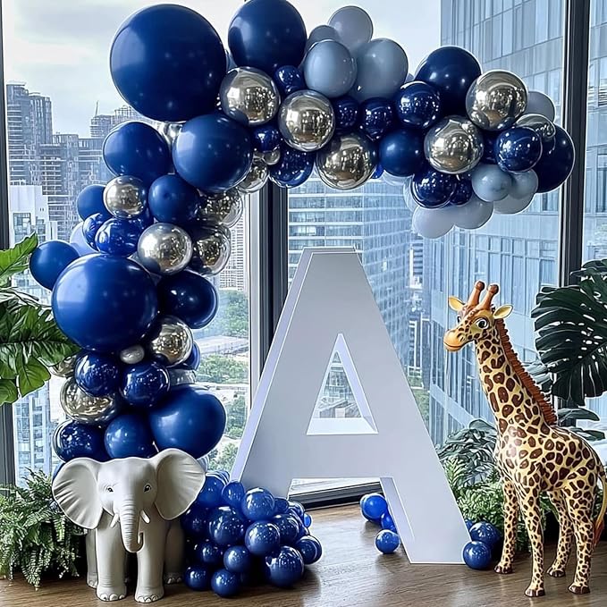 RUBFAC 87pcs Navy Blue Balloons Different Sizes 18 12 10 5 Inches, Premium - Image 6