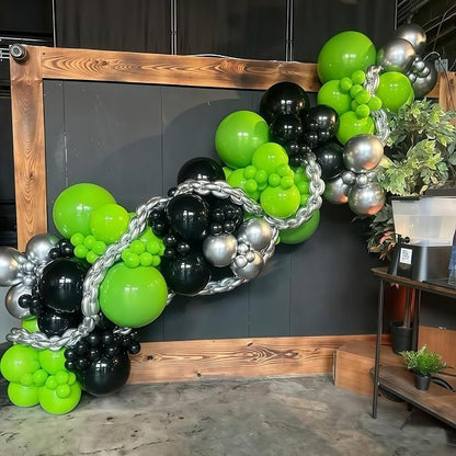 Green and Black Balloons, Gamer Latex Balloon - Image 8
