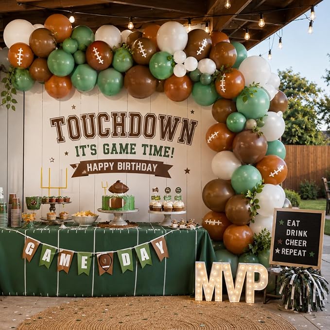 Football Balloons, Football Party Decorations - Image 3