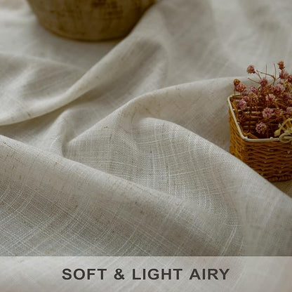 Flax Linen Curtains 96 Inches Long - Image 2