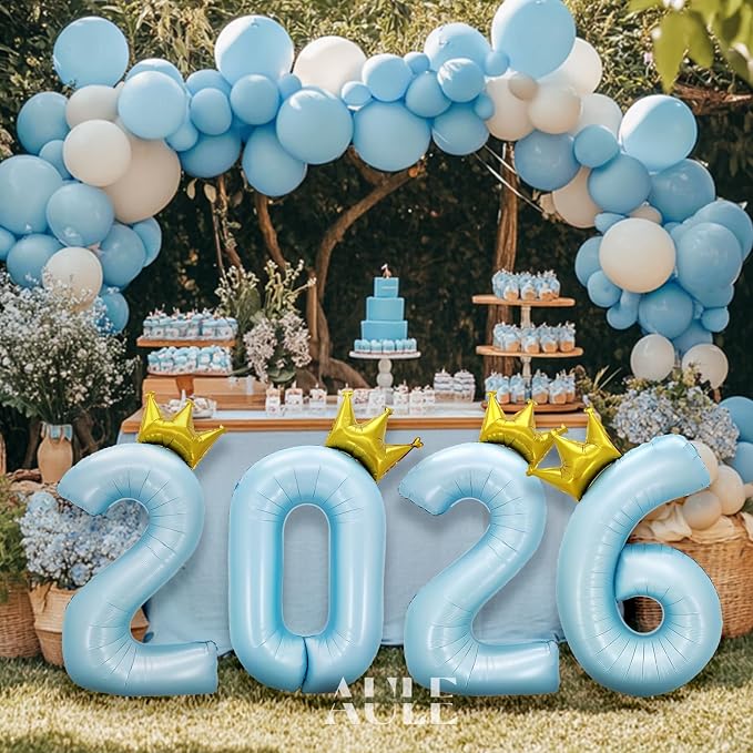 AULE 40 Inch Big Light Blue 7 Balloon Number - Image 7