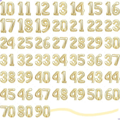 Champagne Gold Number 58 85 Balloon - Image 9