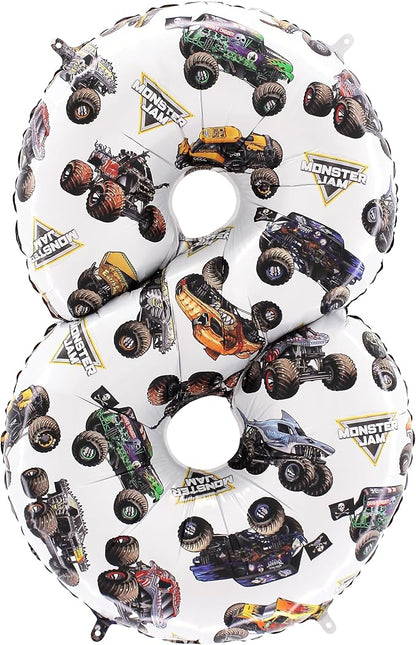 Toyland® 26" Monster Jam™ Number 8 Foil Balloon by Toyland