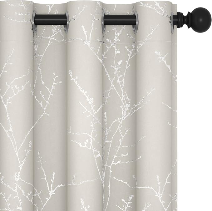 Deconovo Living Room Curtains 63 Inches Long, Thermal Insulated, Room Darkening by Unknown