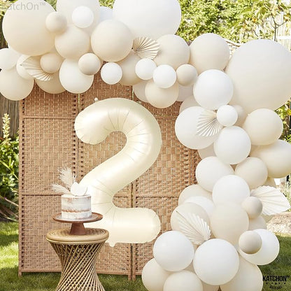 KatchOn Cream White Number 2 Balloon - Image 6