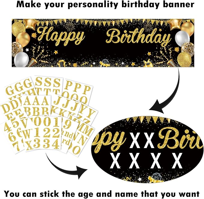Personalized Birthday Banner for Party, - Image 6
