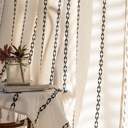 Sutuo Home Boho Farmhouse Curtains 72 Inches Long - Image 3