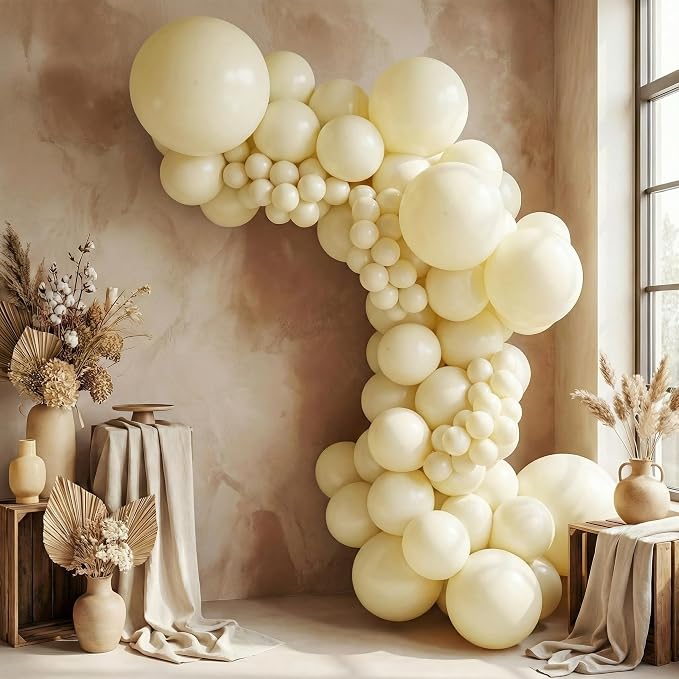 Sempertex Round Pastel Matte Yellow Balloons, 5 Inch, Graduation, Baby Shower - Image 3
