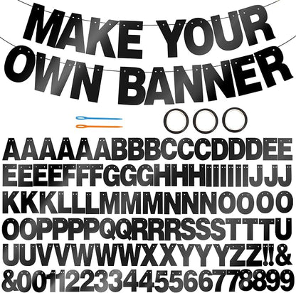 BEISHIDA Double-sided Black 116PCS A-Z DIY Letter Custom Banner Party Decor | by Beishida