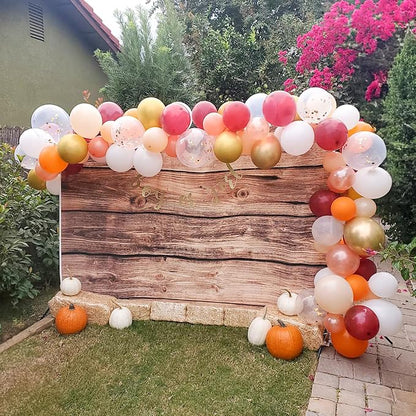 Fall Balloon Arch Kit, Autumn Birthday Party Decor Terracotta Orange Dusty Pink - Image 5
