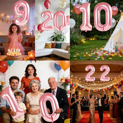40 Inch Number 10 Balloons for 10th Birthday Party Decorations, 0-100 Jewelry - Image 7