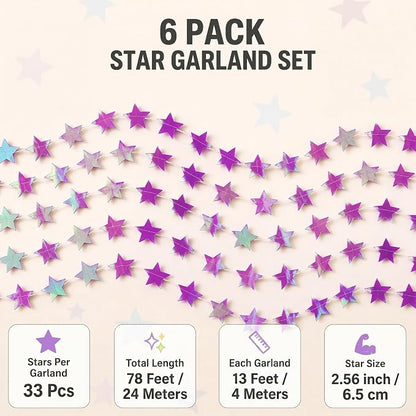 78 Feet Star Garland Decorations - Image 2